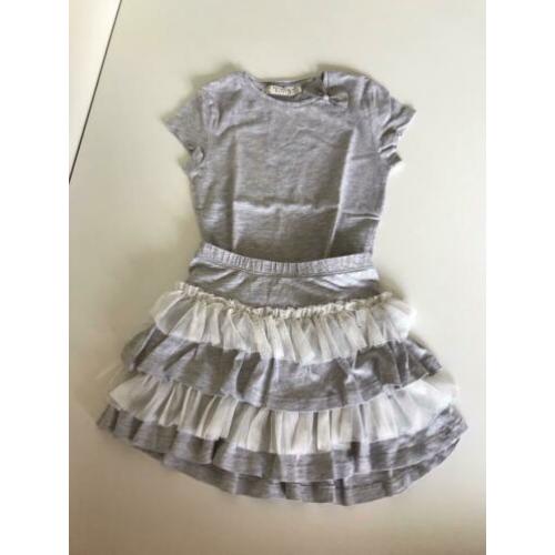 Prachtige setje rok en t shirt maat 104/110
