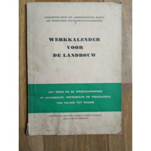werkkalender voor de landbouw
