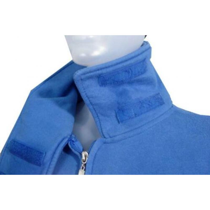 BENCH sweatvest blauw hoge kraag mt S