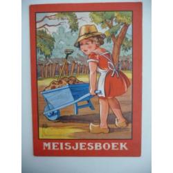 oud kinderboekje -MEISJESBOEK- dichtvorm en met illustraties