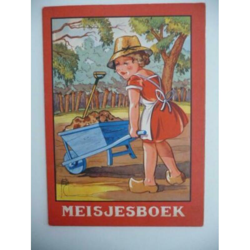 oud kinderboekje -MEISJESBOEK- dichtvorm en met illustraties