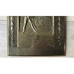 Plaquette De Bleeker J.C. Wienecke naar J. Luiken.
