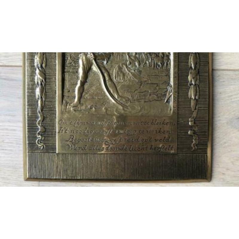 Plaquette De Bleeker J.C. Wienecke naar J. Luiken.