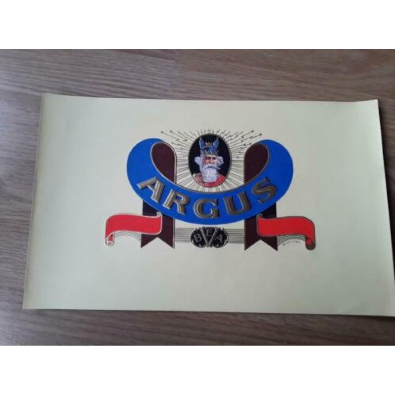 Sigarenbandjes 5 kistetiketten argus