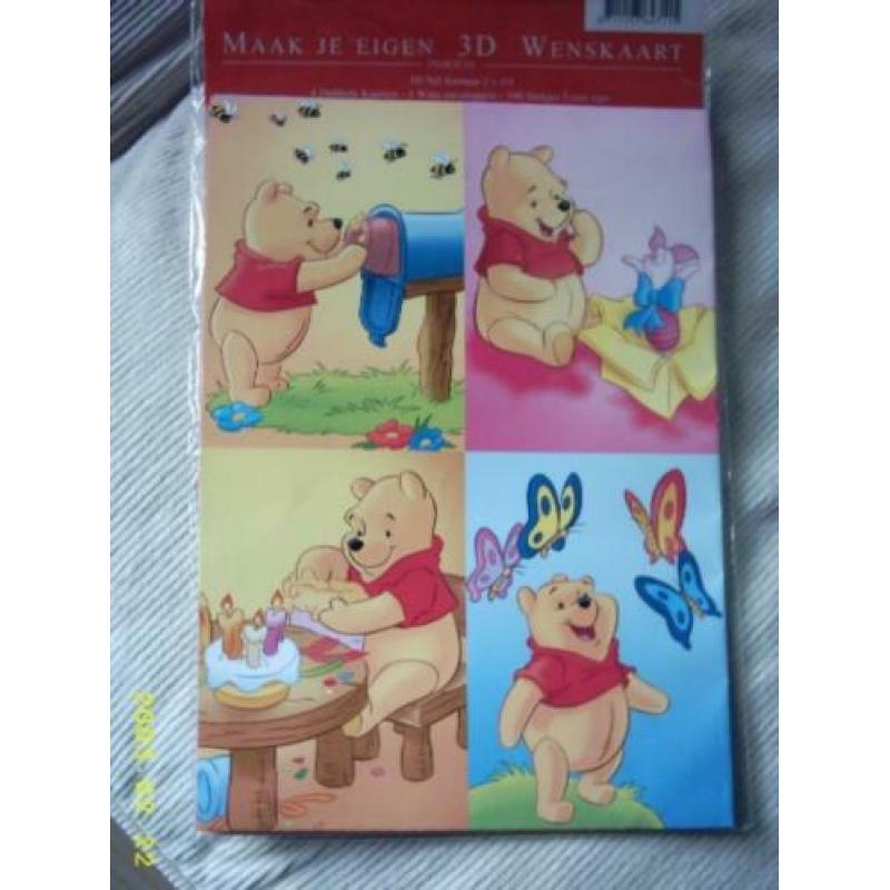 maak je eigen 3D wenskaart ( Winnie de Poeh )