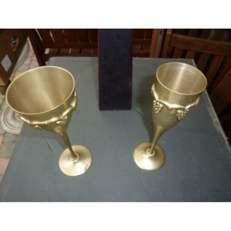 2 koperen bekers