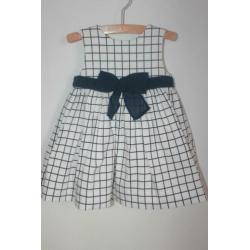 Nieuw blauw-wit jurkje van Mayoral maat 86 (3671)
