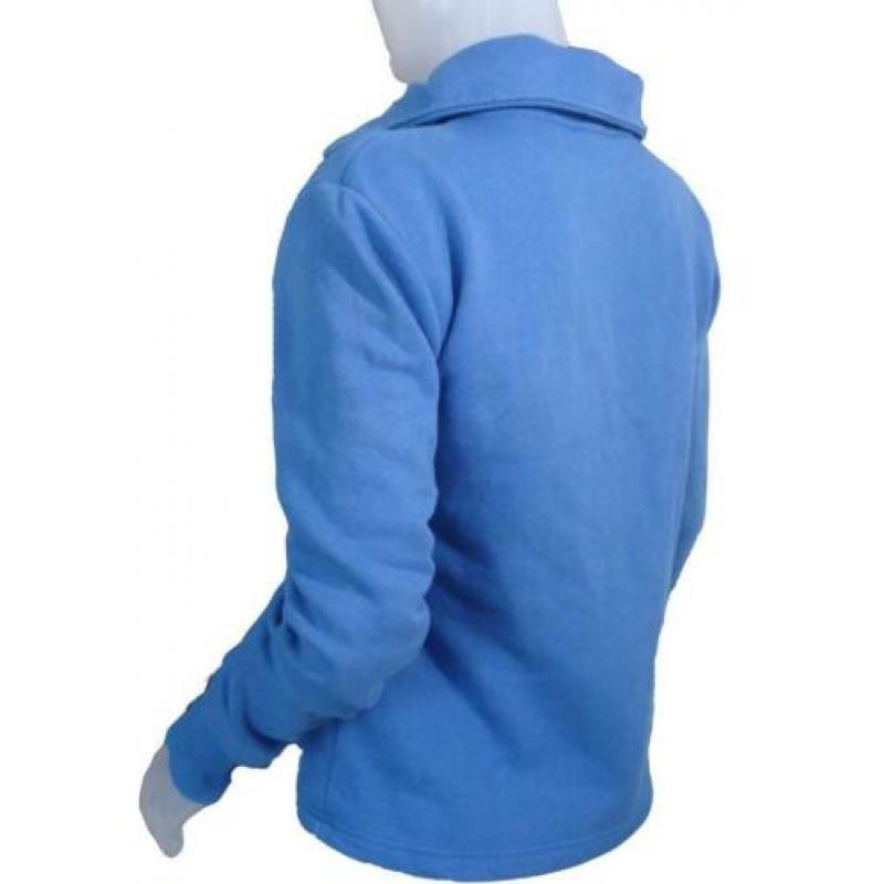 BENCH sweatvest blauw hoge kraag mt S