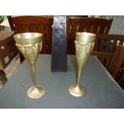 2 koperen bekers