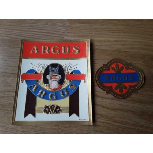 Sigarenbandjes 5 kistetiketten argus