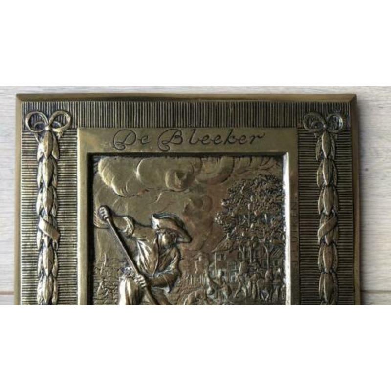 Plaquette De Bleeker J.C. Wienecke naar J. Luiken.