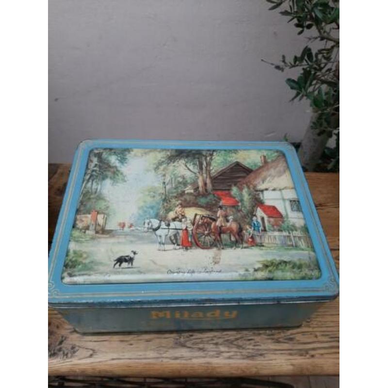 Engelse brocante toffee blik