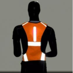 NIEUW!! Reflecterend veiligheidsvest met ledverlichting.