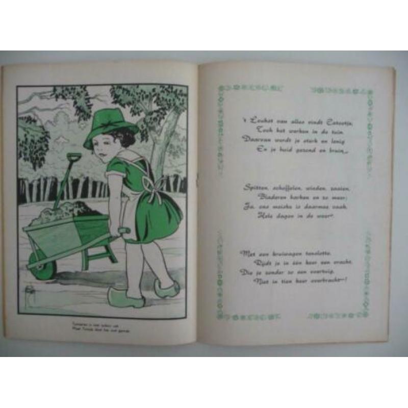oud kinderboekje -MEISJESBOEK- dichtvorm en met illustraties