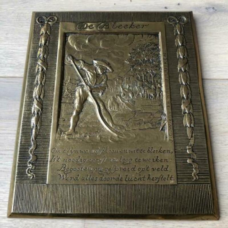 Plaquette De Bleeker J.C. Wienecke naar J. Luiken.