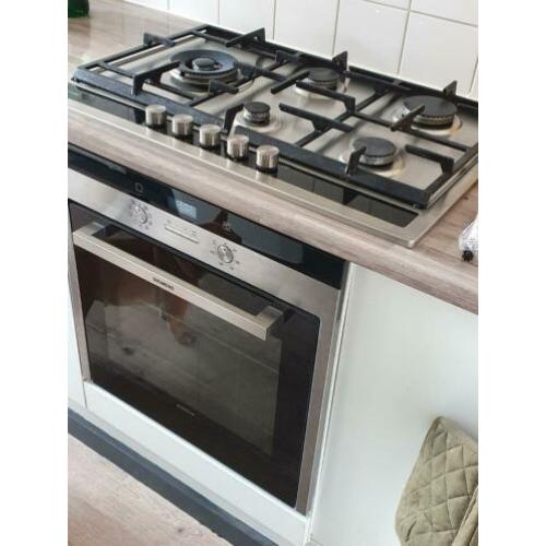 Siemens studioline inbouw oven en 5pits gasstel