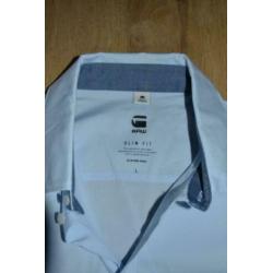 Licht blauwe overhemdblouse G-Star maat L