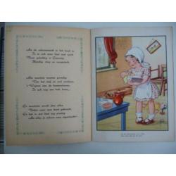 oud kinderboekje -MEISJESBOEK- dichtvorm en met illustraties