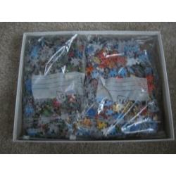 Puzzel - Clementoni - Brussel en Hollandse molen 2 x 1000