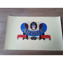 Sigarenbandjes 5 kistetiketten argus