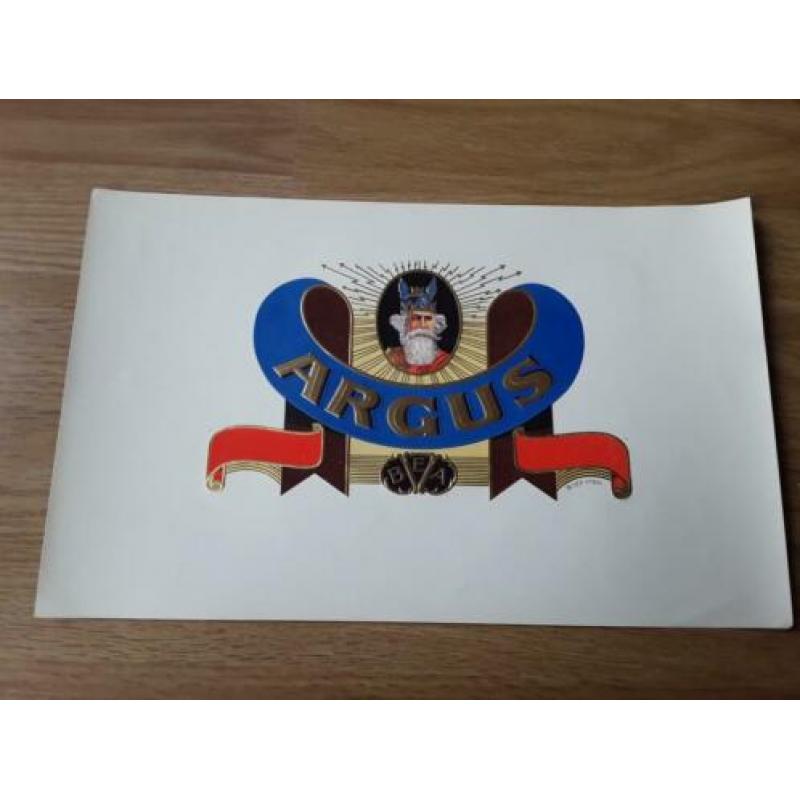 Sigarenbandjes 5 kistetiketten argus