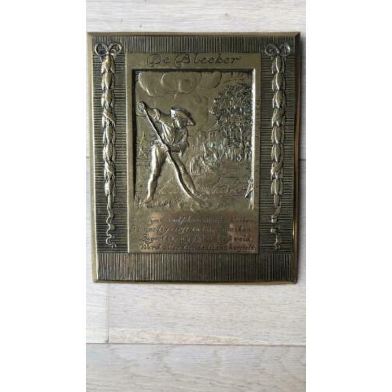 Plaquette De Bleeker J.C. Wienecke naar J. Luiken.