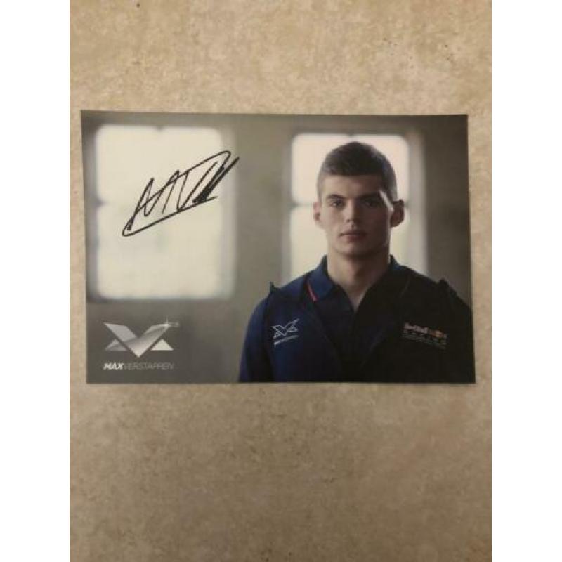 Max Verstappen handtekening kaarten