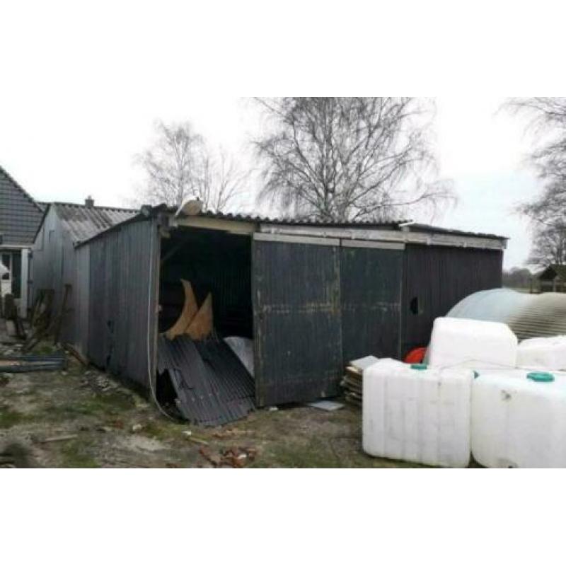 schuur garage 6x9, 4x6 en 4,5x9 120 m2 garagedeur schuifdeur