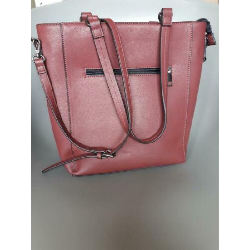 Mooie bordeaux rode trendy tas