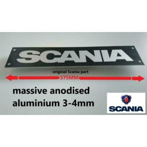 Origineel Scania embleem / logo / merkplaat 375mm x 75mm