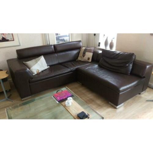 Leolux 3-zits bank + loungebank; Howlazy
