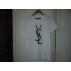 **Ysl heren t-shirt zwart,wit ,grijs,groen nieuw **