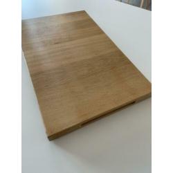 Massief eikenhouten snijplank/hakblok (NIEUW)