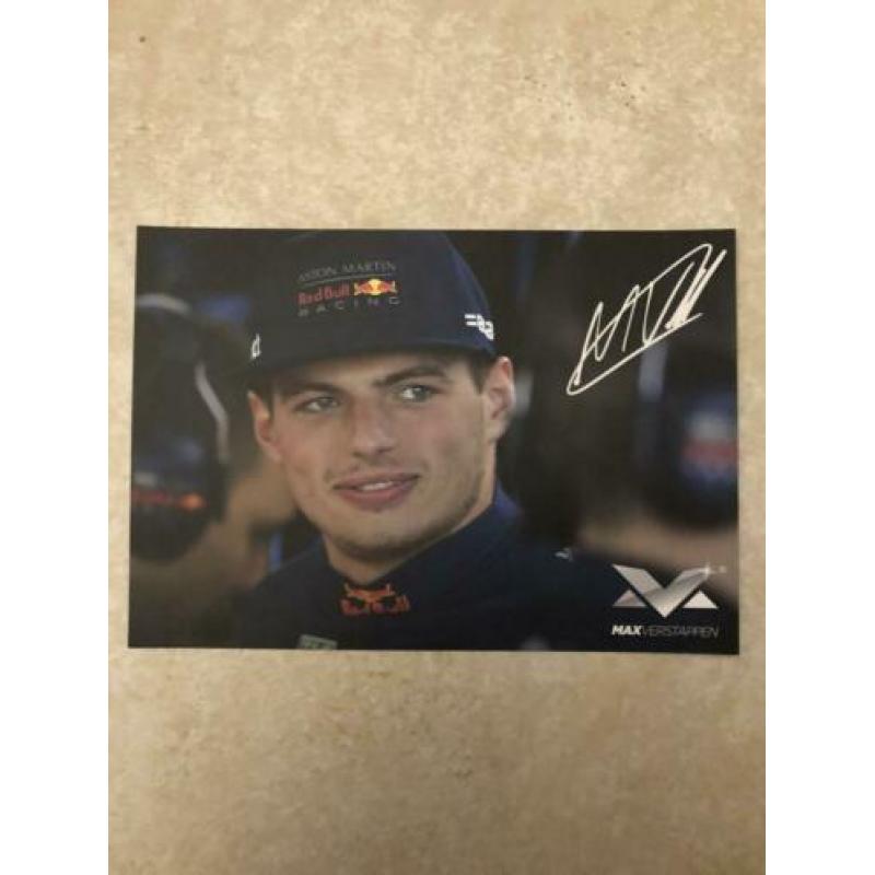 Max Verstappen handtekening kaarten