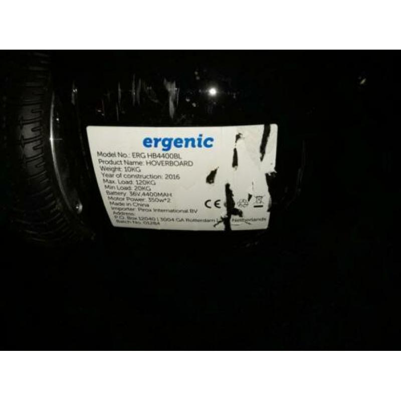 Ergenic hooverboard zwart 75 euro