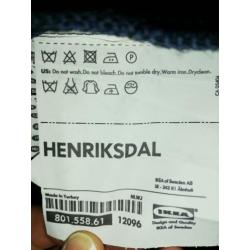 4x ikea HENRIKSDAL stoel, of stoelhoes, blauw (Sanne blauw)