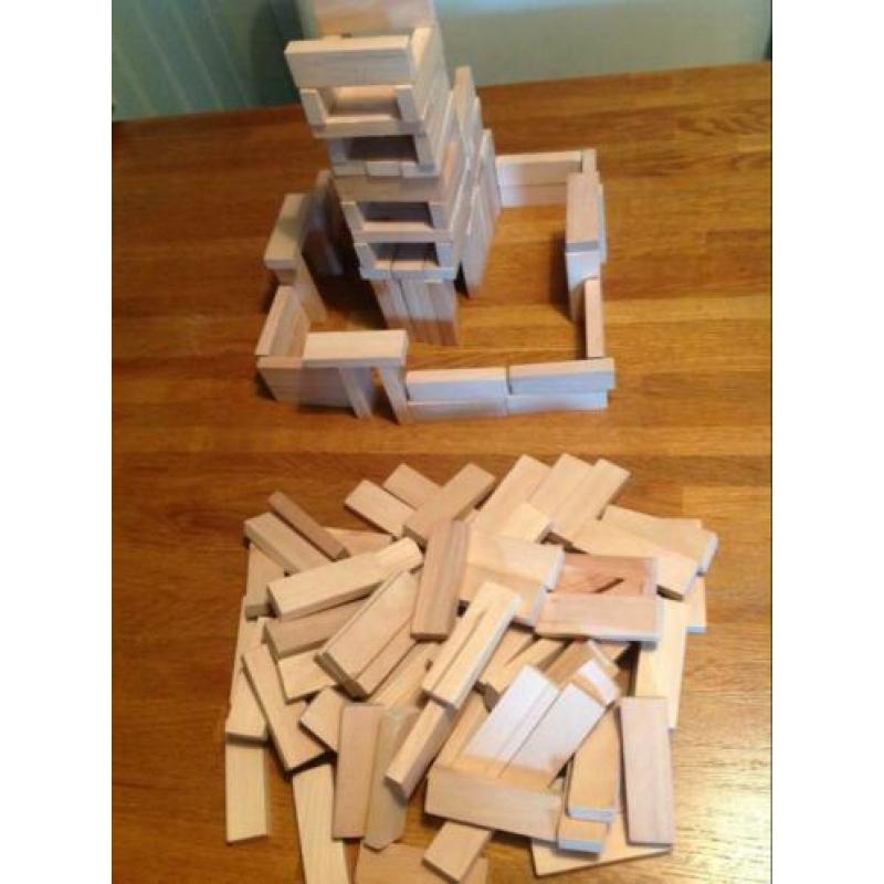 Bouw blokjes van hout 3 sets (veel) Jenga Tumble Tower