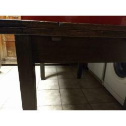 oude uitschuif tafel