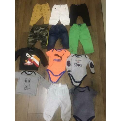 Nette jongens kleding pakket maat 68 bestaand uit 12 stuks
