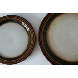 Retro sober bohemian servies borden Gerzit jaren 60 70 boho