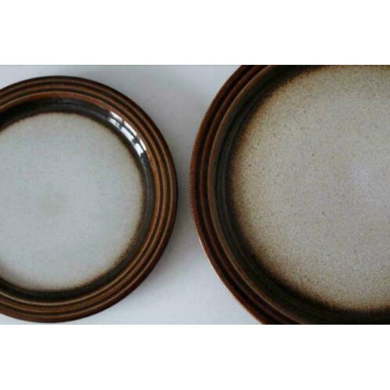 Retro sober bohemian servies borden Gerzit jaren 60 70 boho