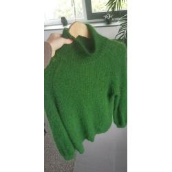 Cos groene coltrui trui mt XS S