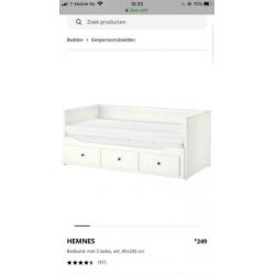 Uitschuifbaar Hemnes bed Ikea