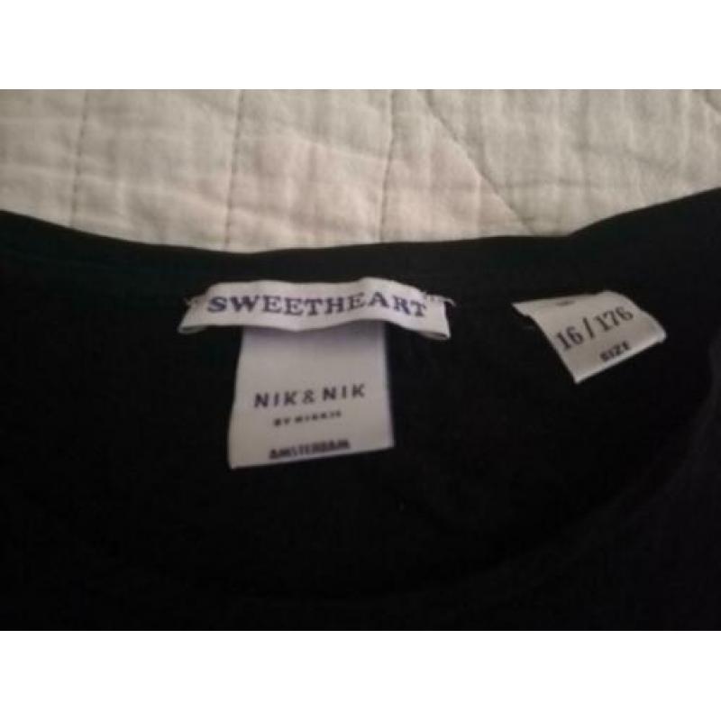Nik & Nik zwart shirt maat 164 - 176 (16) Nik en Nik