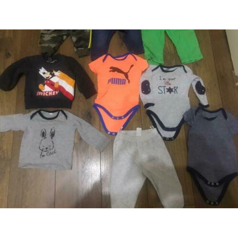 Nette jongens kleding pakket maat 68 bestaand uit 12 stuks
