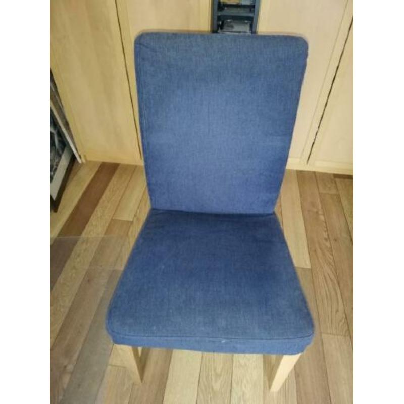 4x ikea HENRIKSDAL stoel, of stoelhoes, blauw (Sanne blauw)