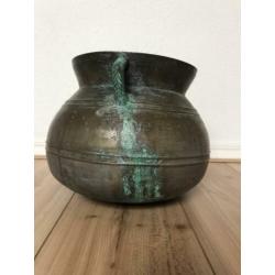 Zware bronzen kookpot grape antiek Frankrijk 17e of 18e eeuw