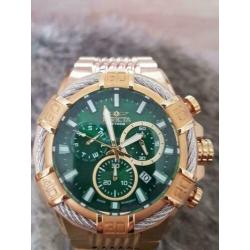 Invicta New style Bolt #25869 51mm goud met groen nieuw