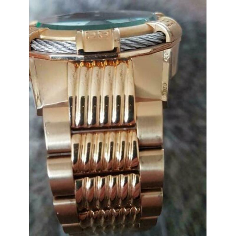 Invicta New style Bolt #25869 51mm goud met groen nieuw