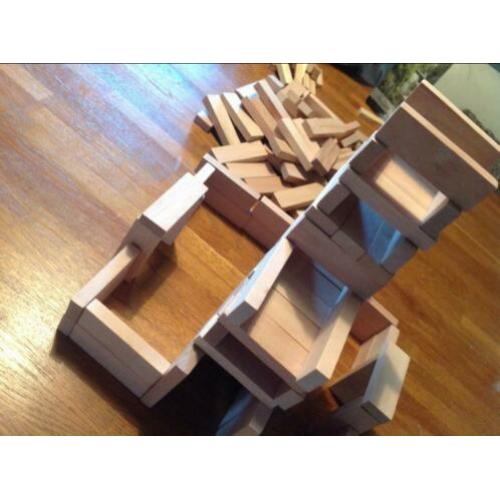 Bouw blokjes van hout 3 sets (veel) Jenga Tumble Tower